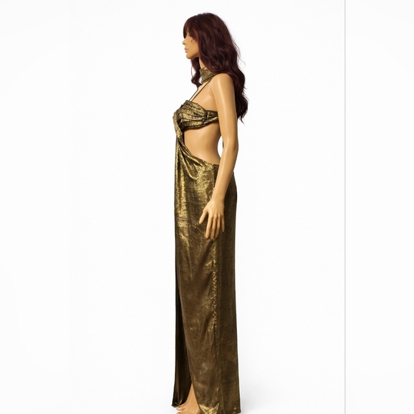 Cult Gaia Gold Cody Gown XS - Picture 7 of 7